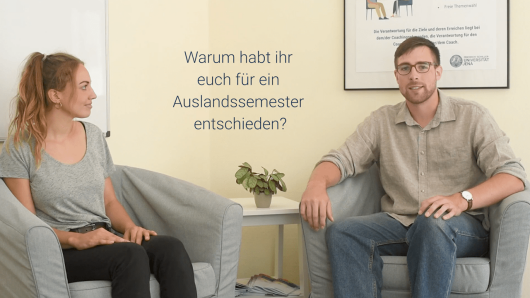 Nicole und Ben berichten dir von ihren Erfahrungen während ihres Aufenthalts an einer Universität im Ausland.