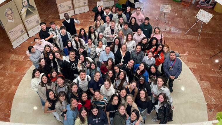 Teilnehmer:innen des BIP und spanische Studierende an der Facultad de Ciencias de Educación in Zamora