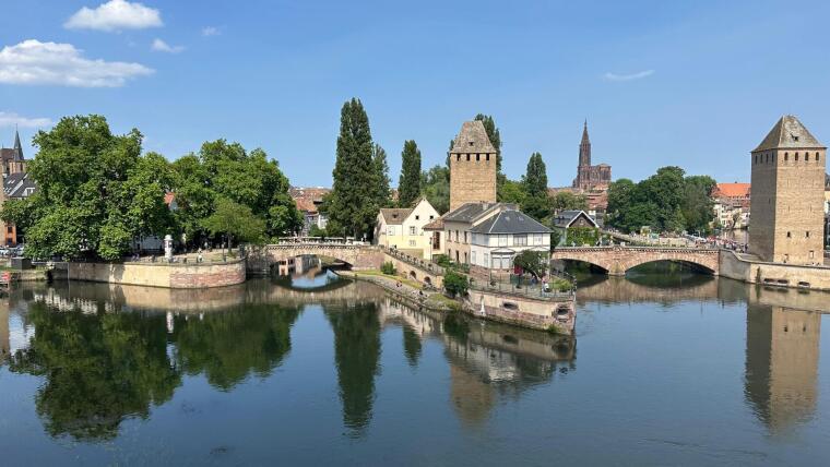 Blick auf die Ill in Strasbourg
